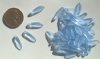 50 5x16mm Matte Light Sapphire Daggers